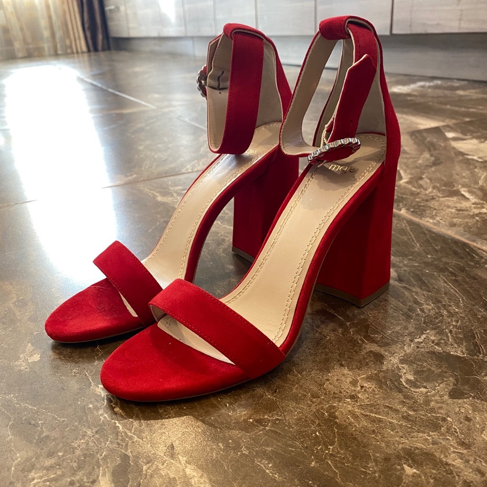 Maje Rouge suede sandals